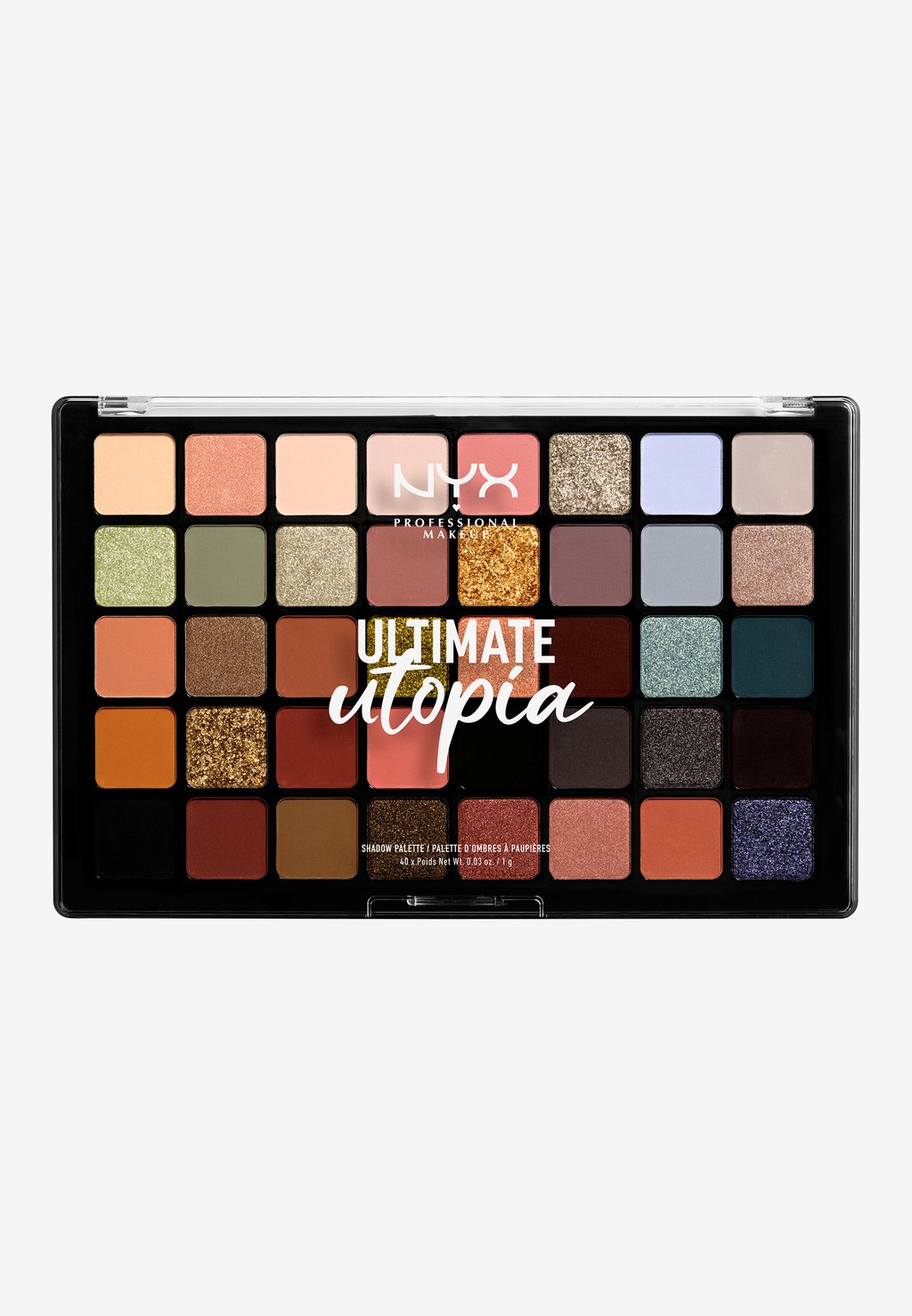 

Палитра теней для век ULTIMATE SHADOW PALETTE Nyx Professional Makeup, цвет utopia 40