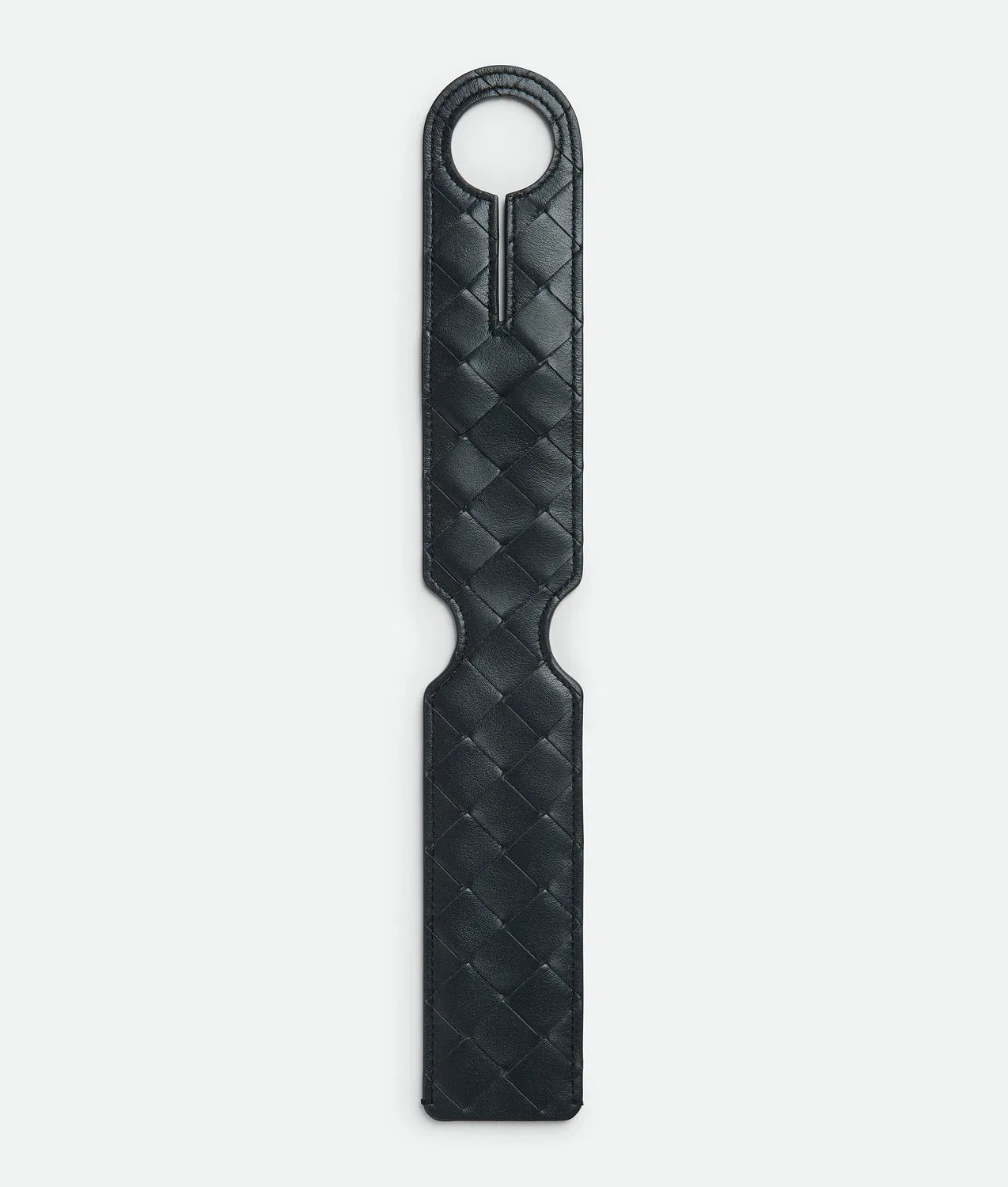Intrecciato Long Tag Holder BOTTEGA VENETA, черный — фото 3