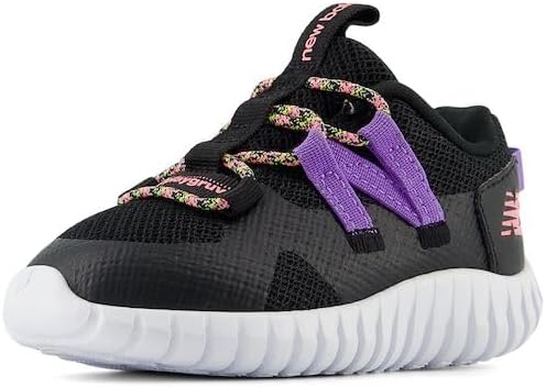 

Кроссовки New Balance Kid's Playgruv V1 с эластичной шнуровкой, черный/фиолетовый