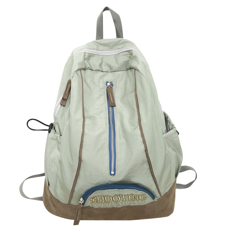 

BALANG Нейлоновый и замшевый рюкзак средний размер унисекс черный зеленый розовый красный серый, Green