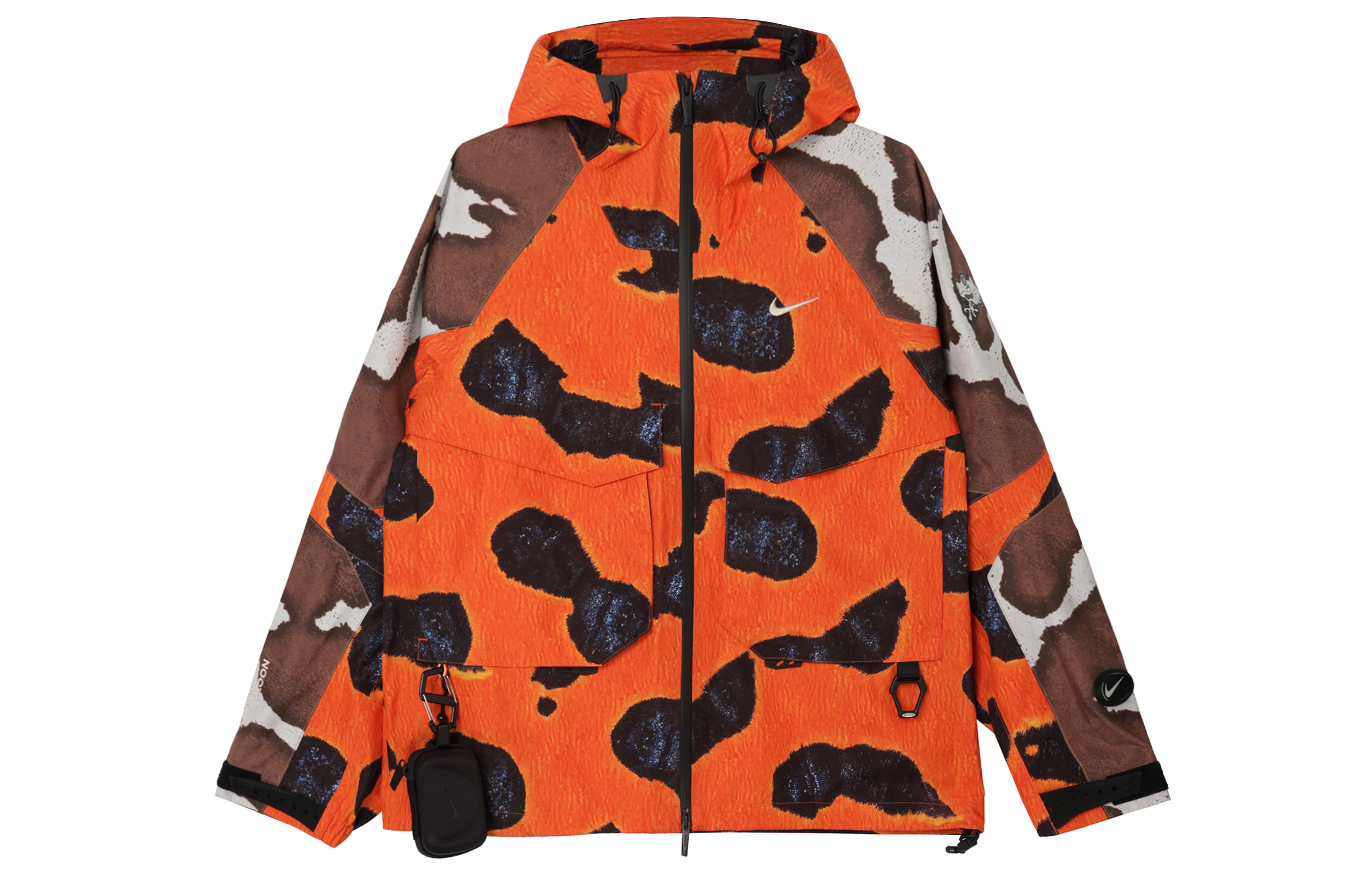 

Куртка с капюшоном 10 Nights Opal, азиатская размеры Nike, Orange