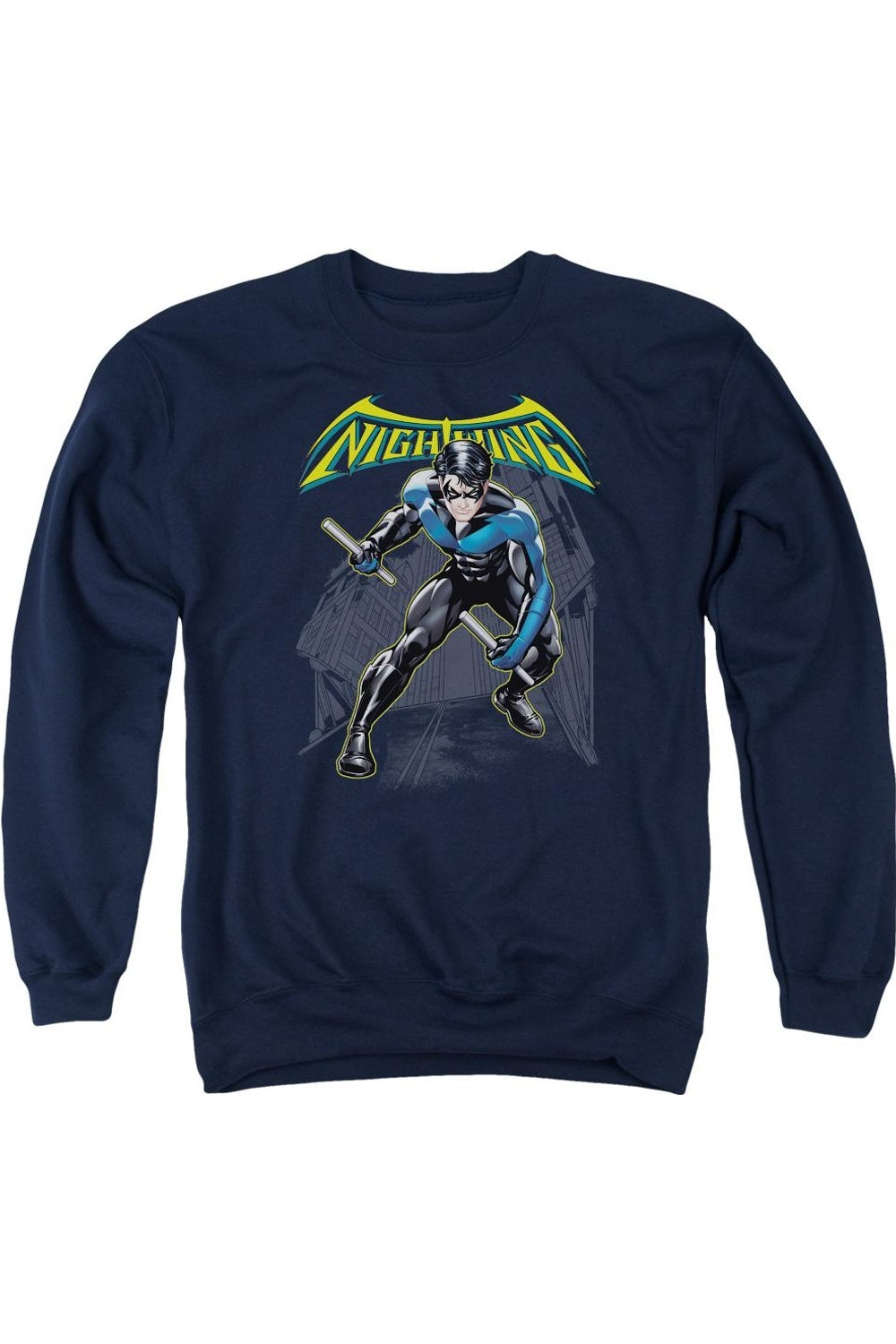 

Толстовка Batman Nightwing для взрослых с круглым вырезом Gildan, темно-синий