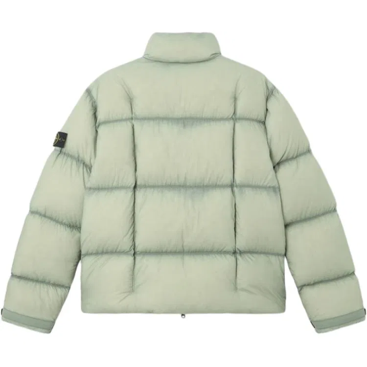 Пуховик стеганый Stone Island Sage Green — фото 3