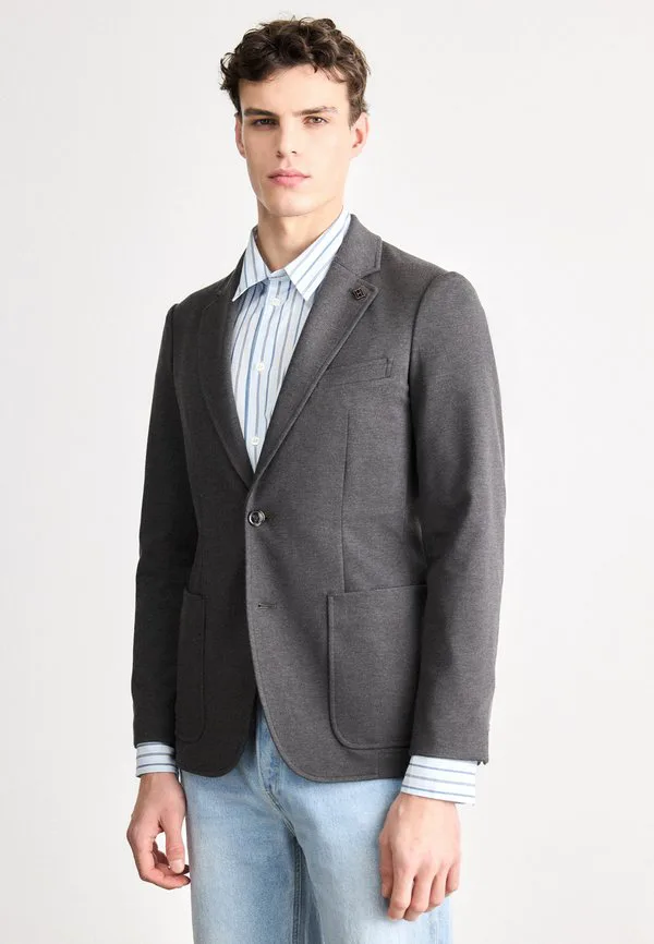 Элегантный повседневный пиджак прямого кроя Tommy Hilfiger, Dark Grey Heather