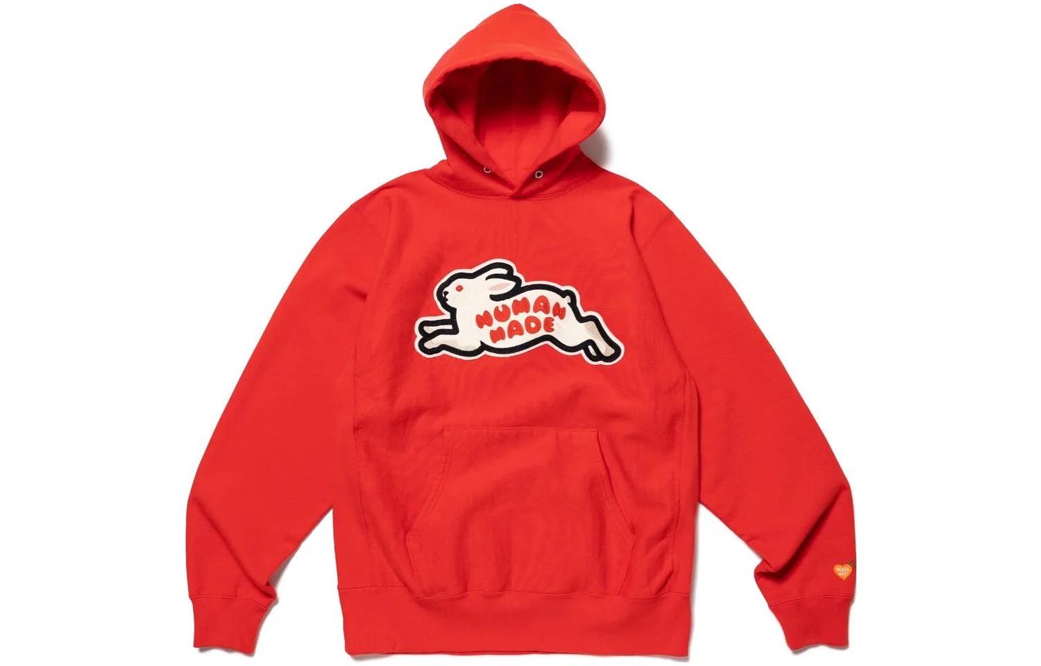 

Толстовка с капюшоном Rabbit Heavy Weight HUMAN MADE, серый