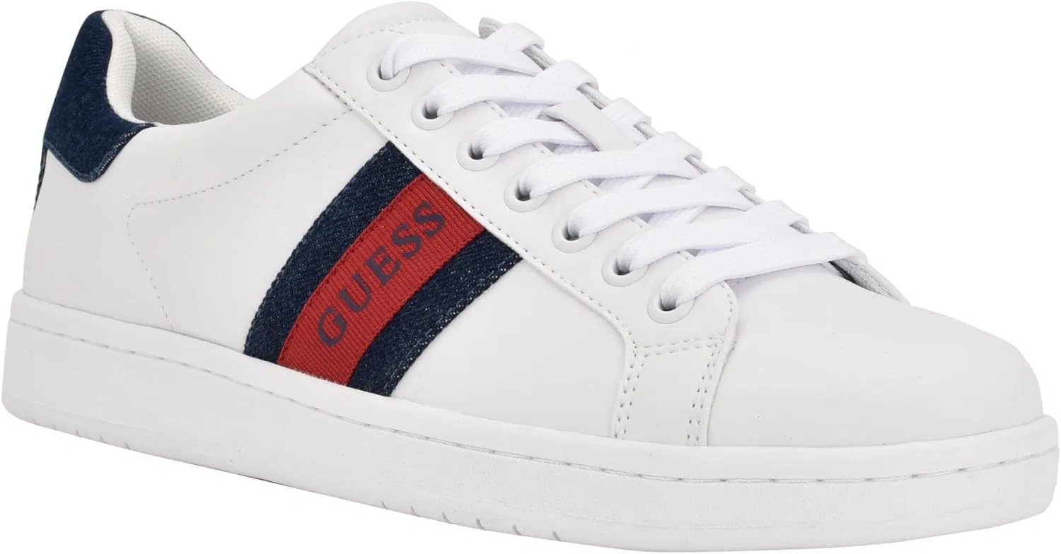 Кроссовки GUESS Herren Letoro, White Denim Red 140
