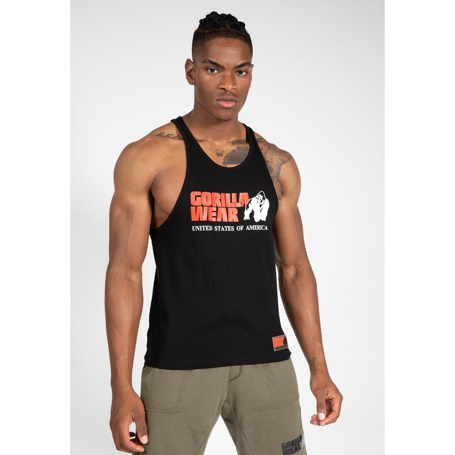 

Майка Gorilla Wear, цвет schwarz/rot/schwarz