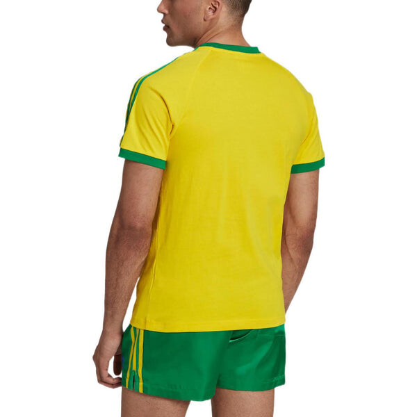 Футболка Jerseys originals с тремя полосками Adidas, желтый — фото 3