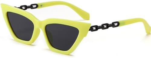 

Ретро-солнцезащитные очки «кошачий глаз» для мужчин и женщин, модные солнцезащитные очки для активного отдыха, походов, вождения, защита от УФ-излучения UV400 MTZJH, Yellow Grey