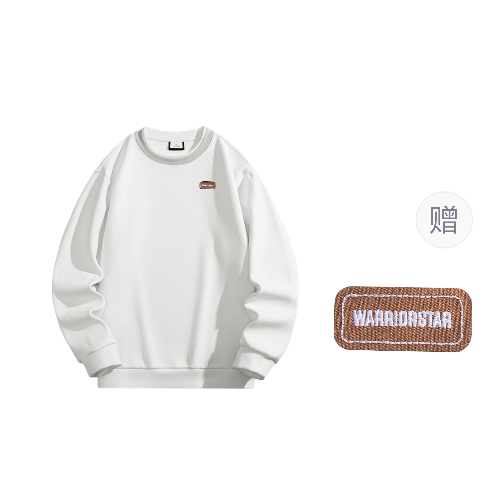 

Свитшот Unisex Crew Neck Moderate Regular WARRIOR, snow[free diy badge], Белый, Свитшот Unisex Crew Neck Moderate Regular WARRIOR, snow[free diy badge]