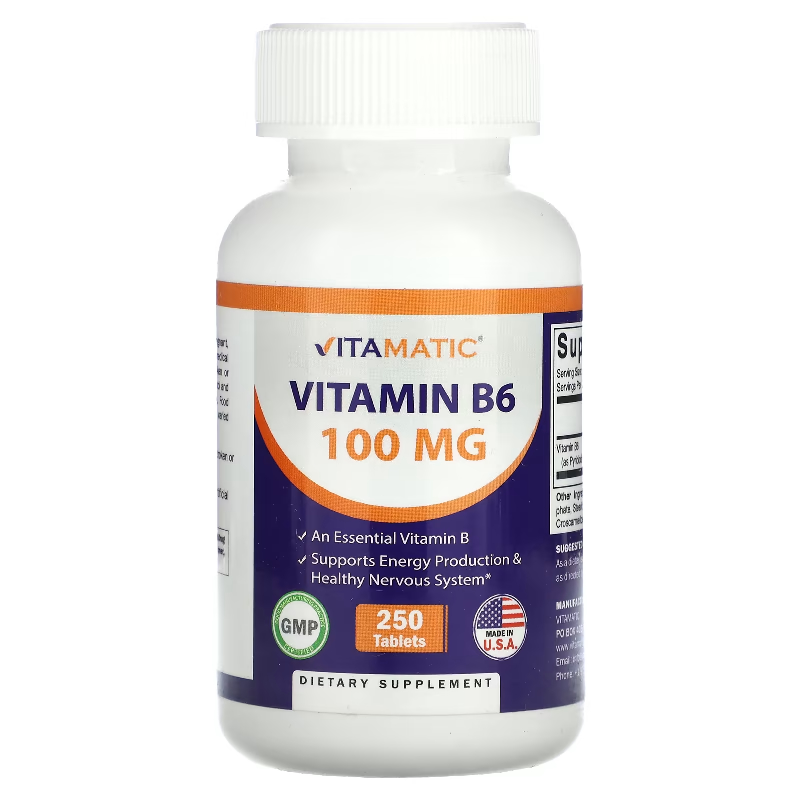 

Vitamatic Витамин B6, 250 таблеток