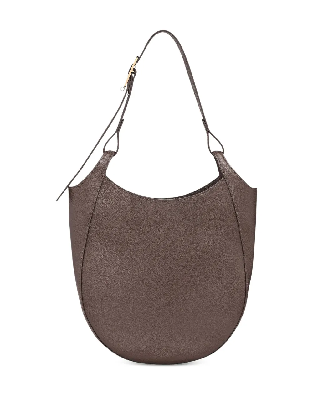 

Кожаная сумка через плечо Foulonné Hobo L Longchamp, коричневый