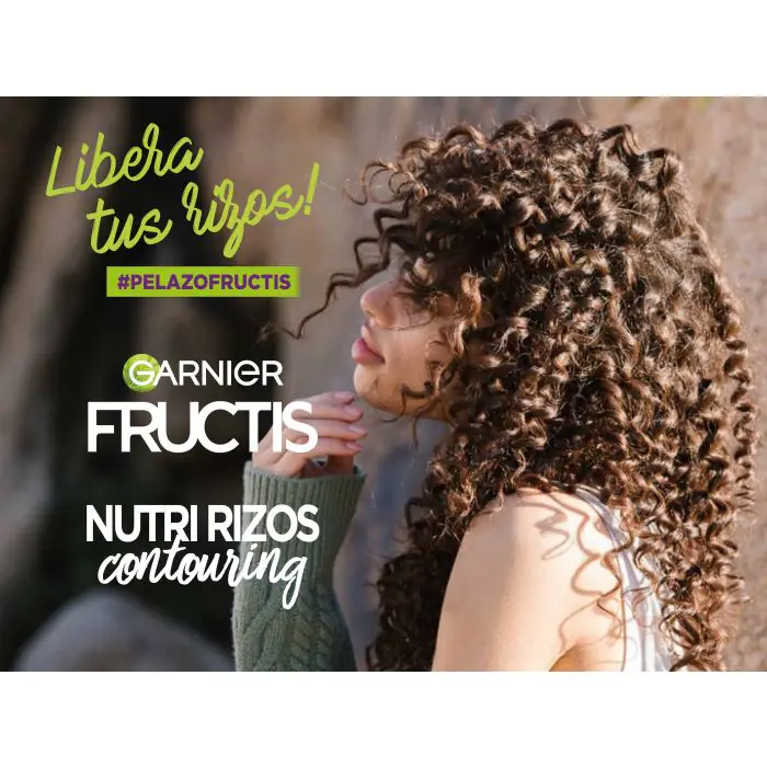 

Крем для волос fructis crema sin aclarado nutri rizos secado al aire Garnier, объем 400 мл