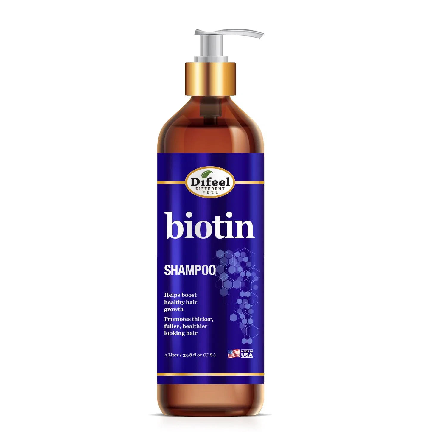 Шампунь для роста волос с биотином «Pro-Growth Biotin» 1 л от Difeel