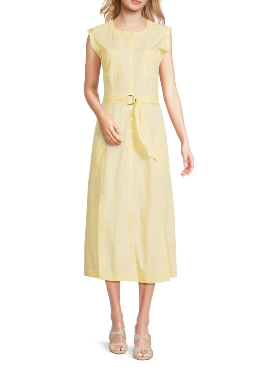

Платье-рубашка Karina с короткими рукавами Derek Lam 10 Crosby, цвет Buttermilk