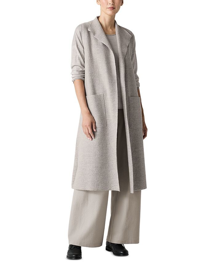 

Жилет-топпер с шалевым воротником Eileen Fisher, коричневый/бежевый