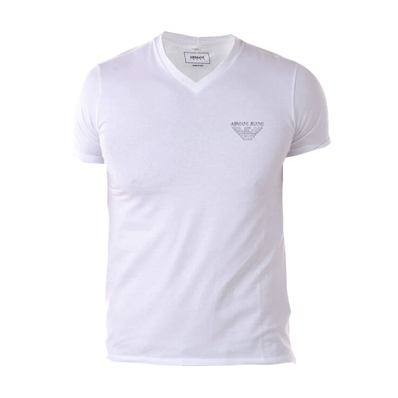 

Футболка с круглым вырезом и короткими рукавами мужская EMPORIO ARMANI, белый