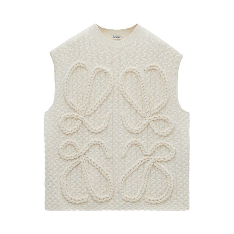 

Жилет Loewe Anagram Vest White, белый