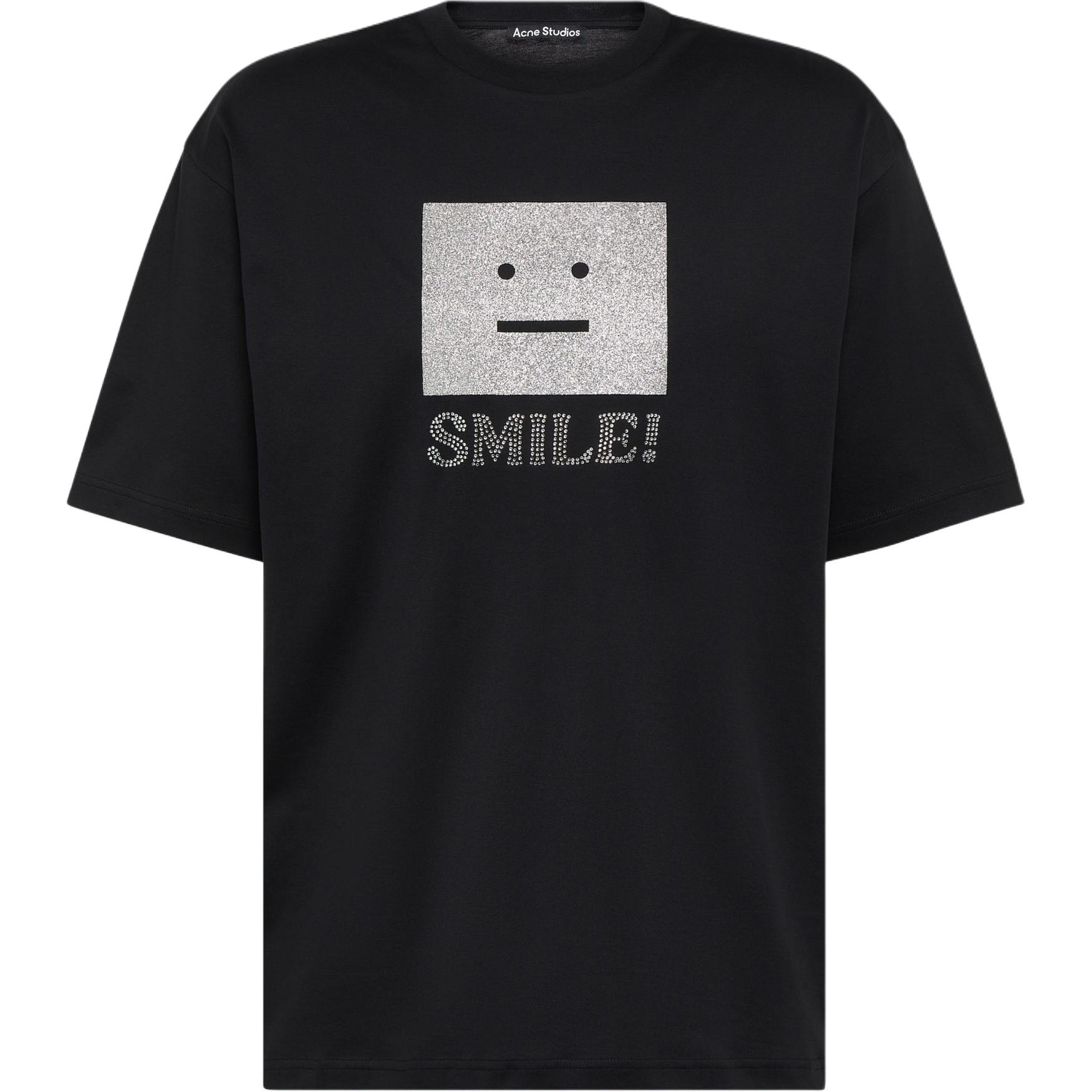 

Футболка с логотипом Face Acne Studios, черный