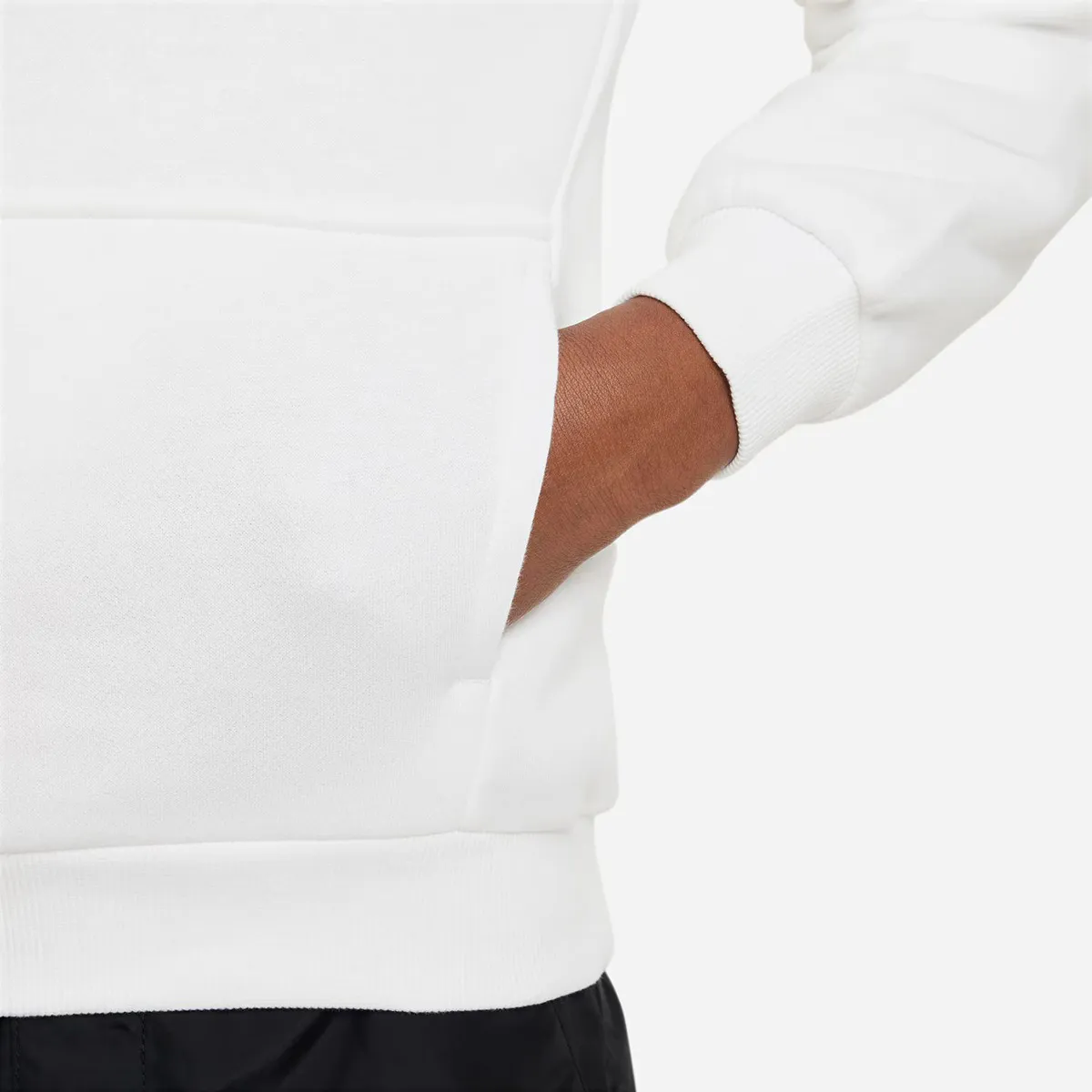 Детская флисовая толстовка Nike Sportswear Club, белый — фото 3