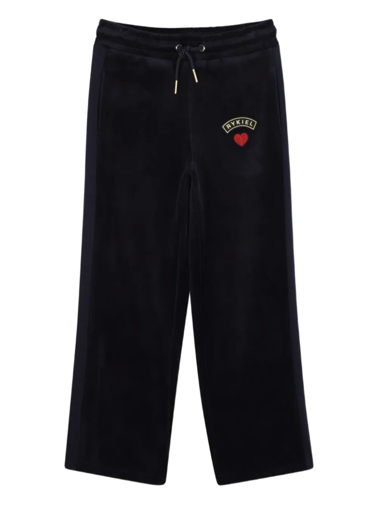 

SONIA RYKIEL ENFANT спортивные брюки с вышивкой, синий