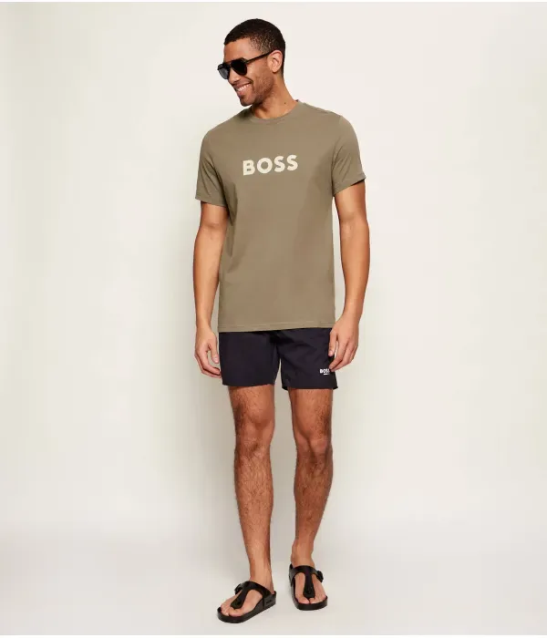 Футболка медсестры regular fit Boss, коричневый — фото 2