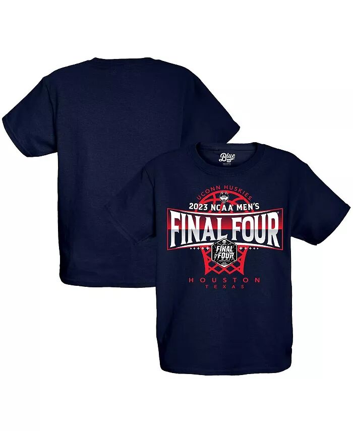 

Футболка Big Boys and Girls Navy UConn Huskies 2023 NCAA Men's Basketball Tournament March Madness Final Four Blue 84