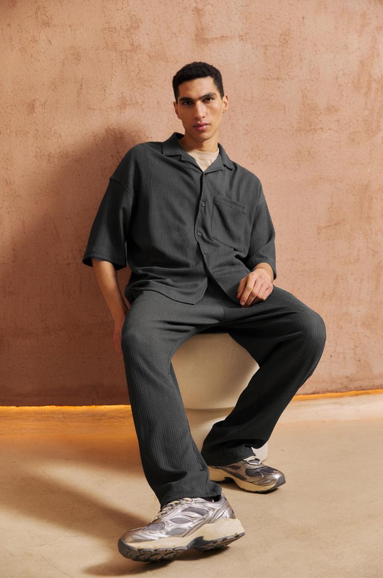 

Струящиеся джоггеры Pull And Bear, серый