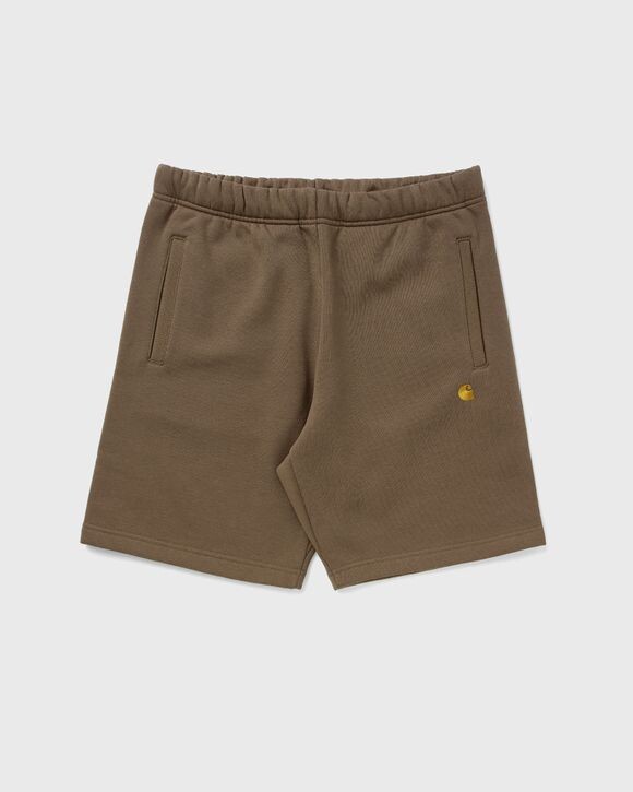

Шорты Carhartt Wip Chase Sweat Short, цвет chocolate / gold