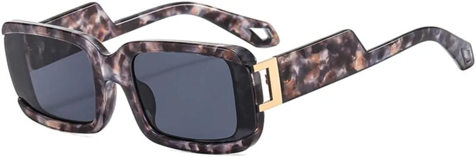 

Женские солнцезащитные очки с плоской верхней частью, винтажные солнцезащитные очки для женщин, очки с градиентной защитой UV400 LANGSER, C3 Flowers Black