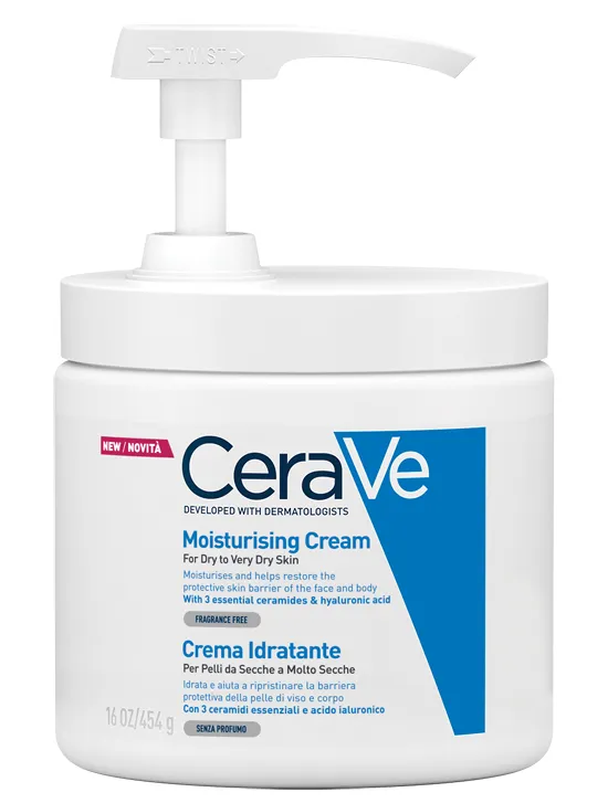 

CeraVe Увлажняющий крем для тела с дозатором 454 г для очень сухой кожи