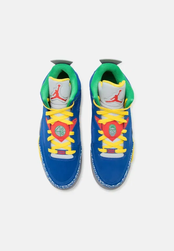 Кроссовки высокие Jordan Son of Mars, game royal/white/tour yellow/cement grey/classic green, игровой королевский/белый/тур желтый/цементно-серый/классический зеленый — фото 4