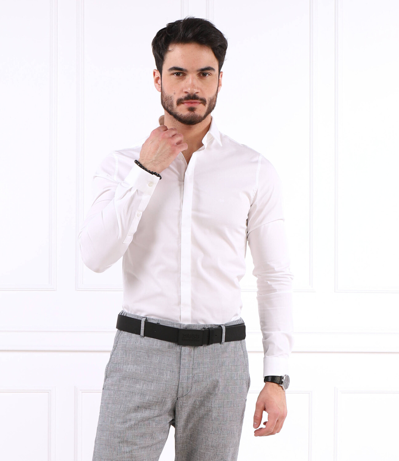 Рубашка Calvin Klein POPLIN Extra slim fit, белый — фото 3