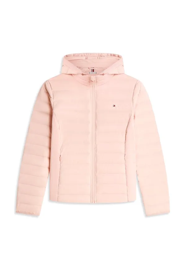 Легкая, облегающая, водоотталкивающая пуховая куртка Tommy Hilfiger, Foggy Pink — фото 4