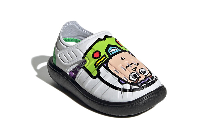 Кроссовки Disney X adidas PIXAR Toddler Shoes TD Low-top White/Black/Green — фото 3
