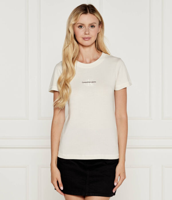 

Футболка женская Calvin Klein Jeans с логотипом, бежевый