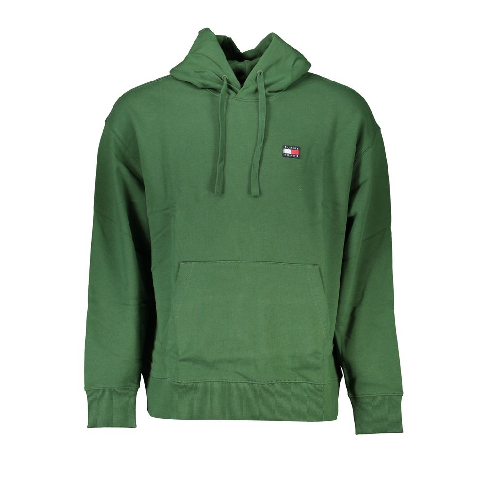 

Зеленый хлопковый свитшот с капюшоном Tommy Hilfiger