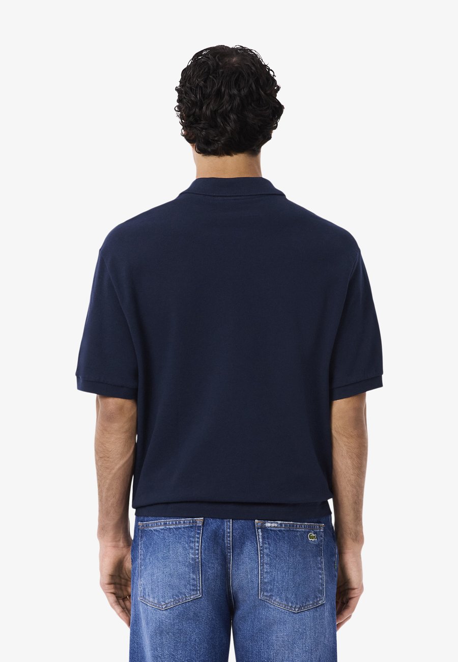 Поло Lacoste Polo shirt, Bleu Nuit/Dark Blue — фото 3