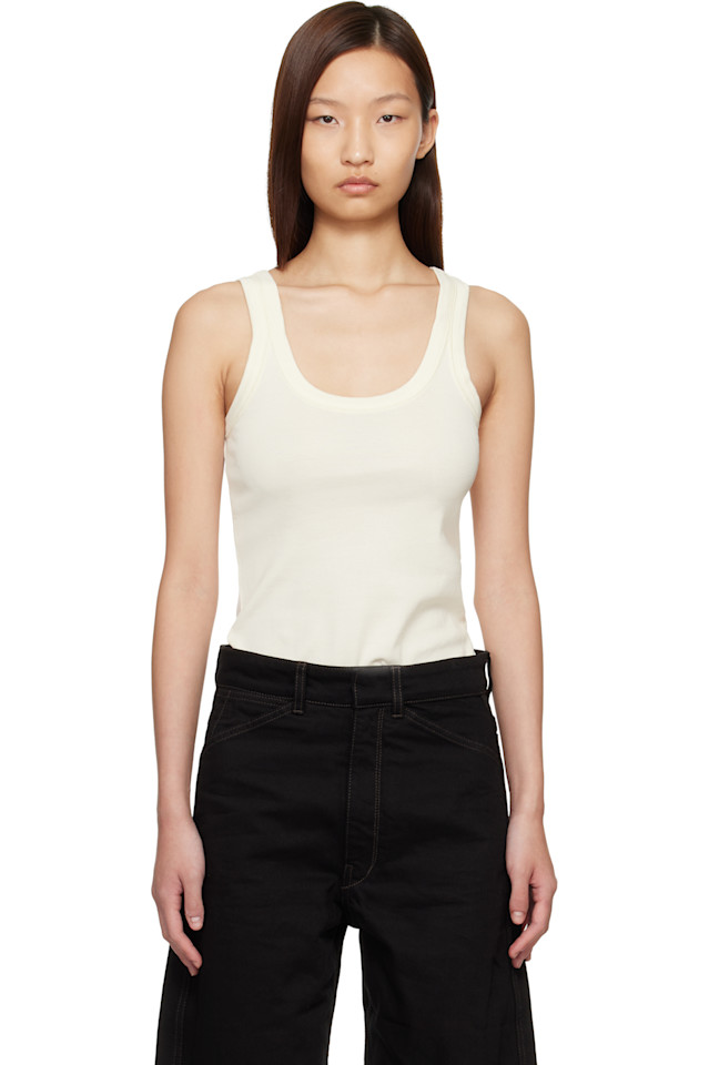 

Lemaire Топ в рубчик цвета слоновой кости