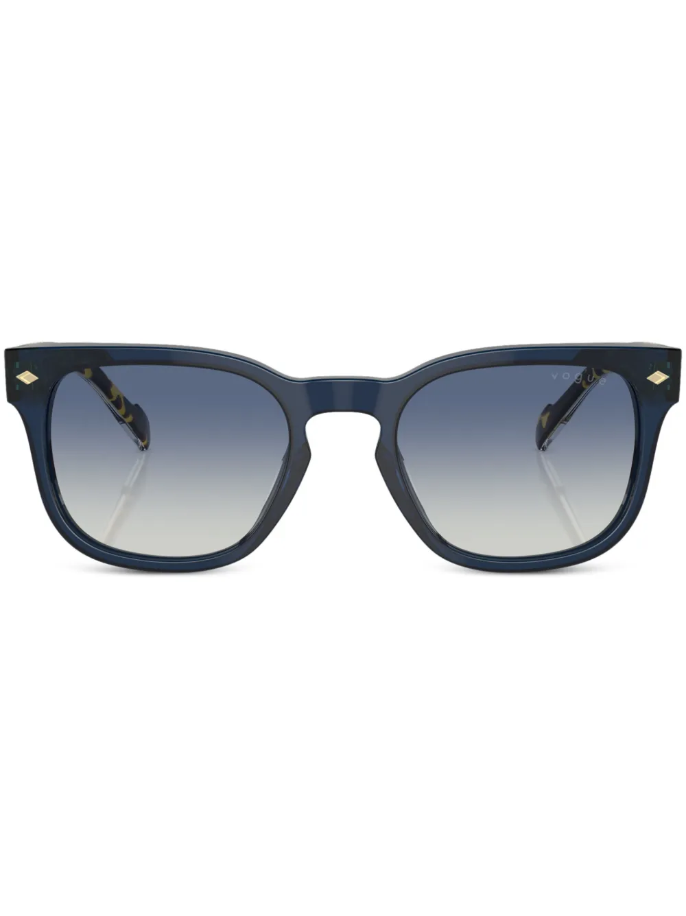 

Солнцезащитные очки в оправе черепаховой расцветки Vogue, синий