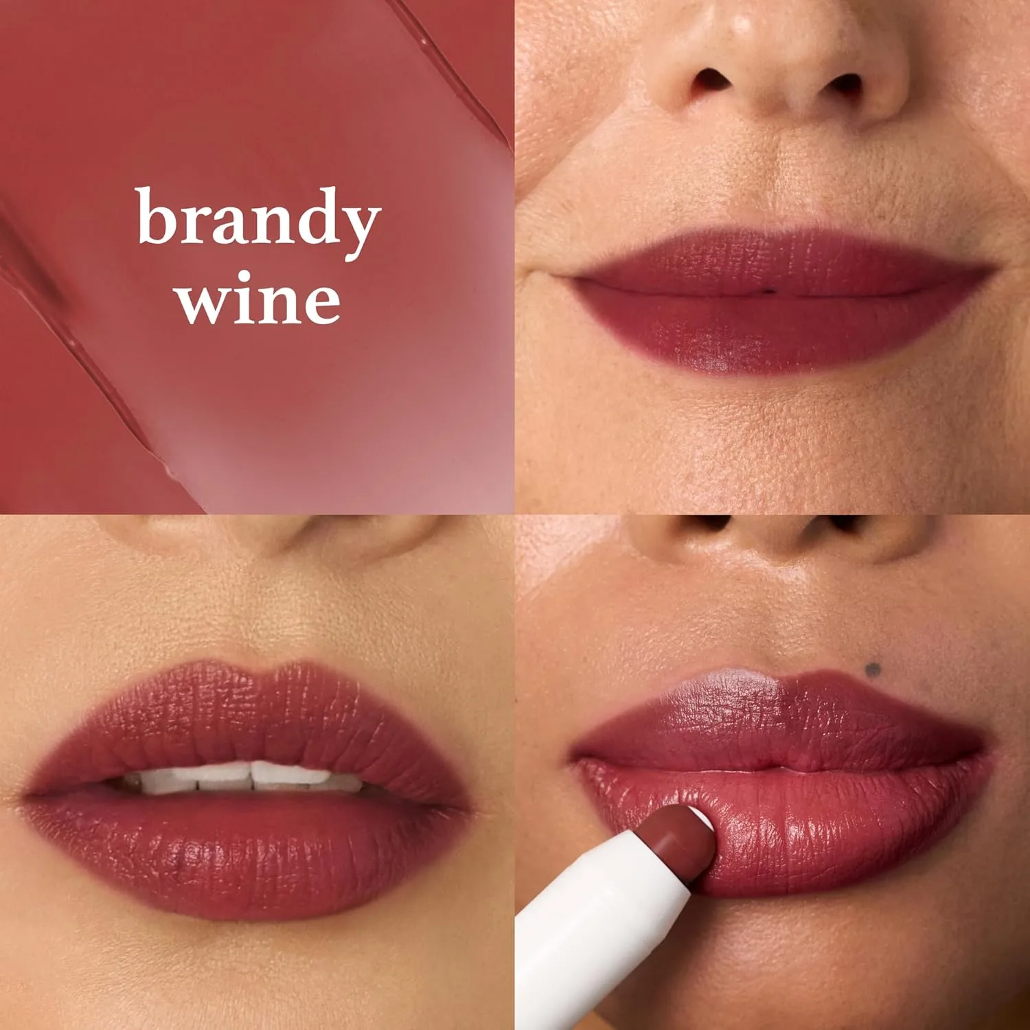 Набор увлажняющих карандашей для губ Julep It's Balm Moisturizing Lip Color Trio - Brandy Wine, Brown Sugar, Almond Nude - Vegan & Cruelty Non-Style, Brandy Wine, Brown Sugar, Almond Nude — фото 2