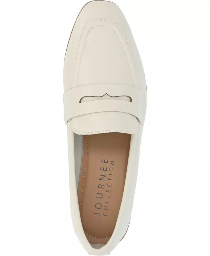 Женские мокасины Myeesha Slip-On Journee Collection, белый — фото 4