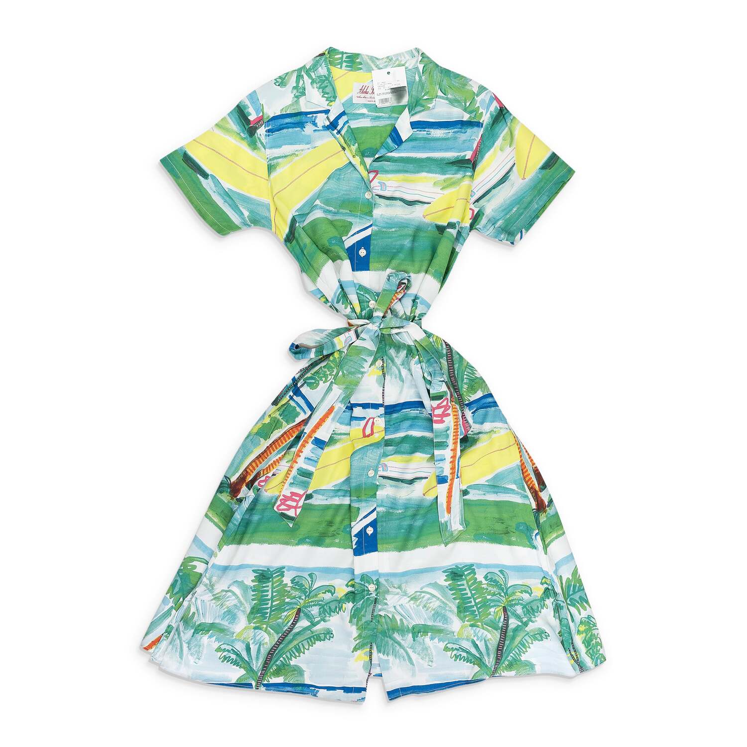 

Филипе платье зеленое SURFBOARD Aloha Blossom