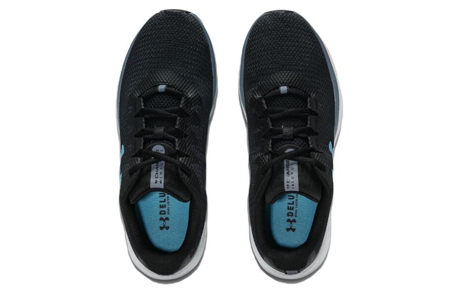 Кроссовки Charged Impulse 3 для бега мужские с низким верхом черного/белого цвета Under Armour — фото 4