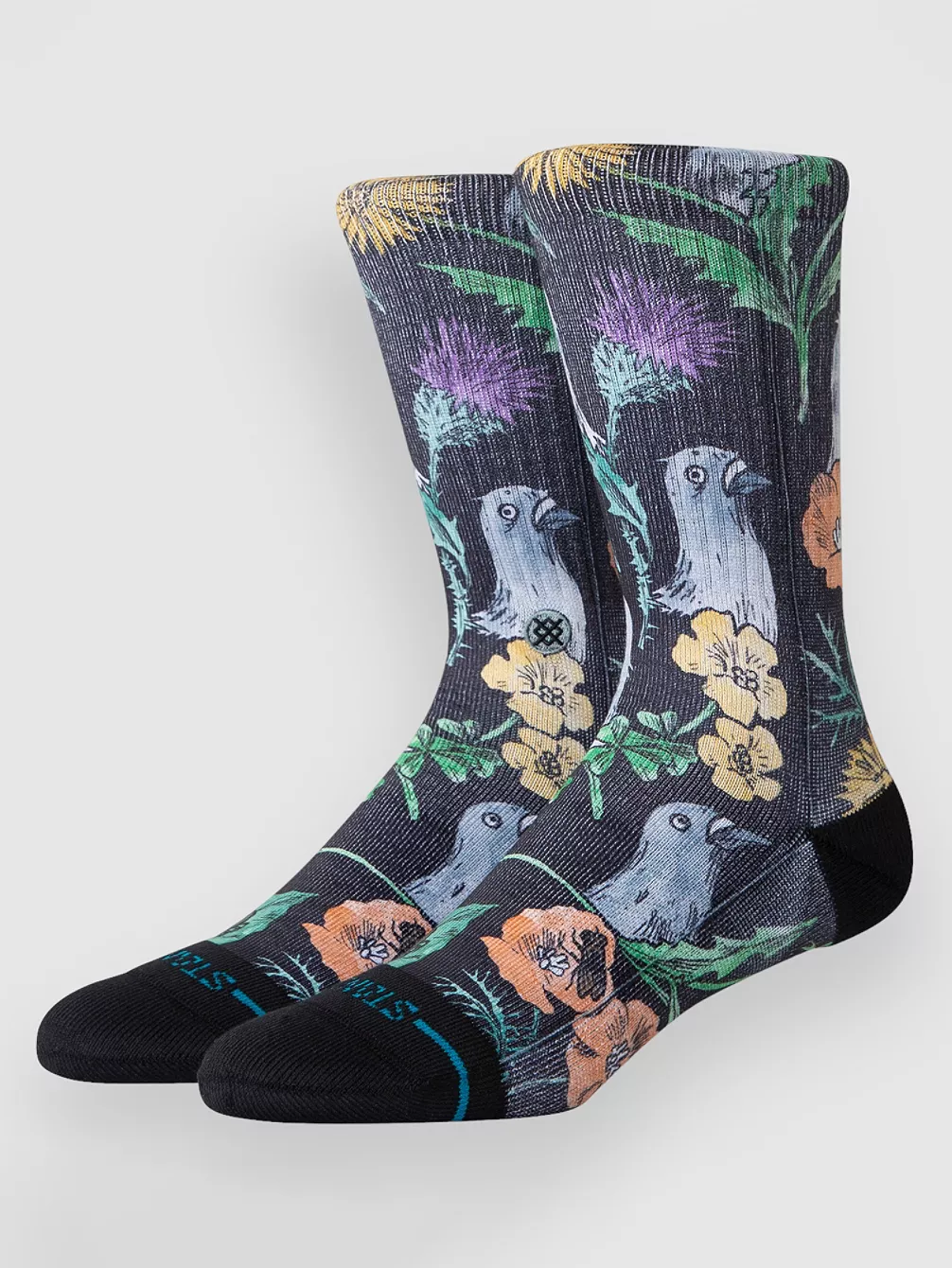

Просто флокированные носки Stance, черный