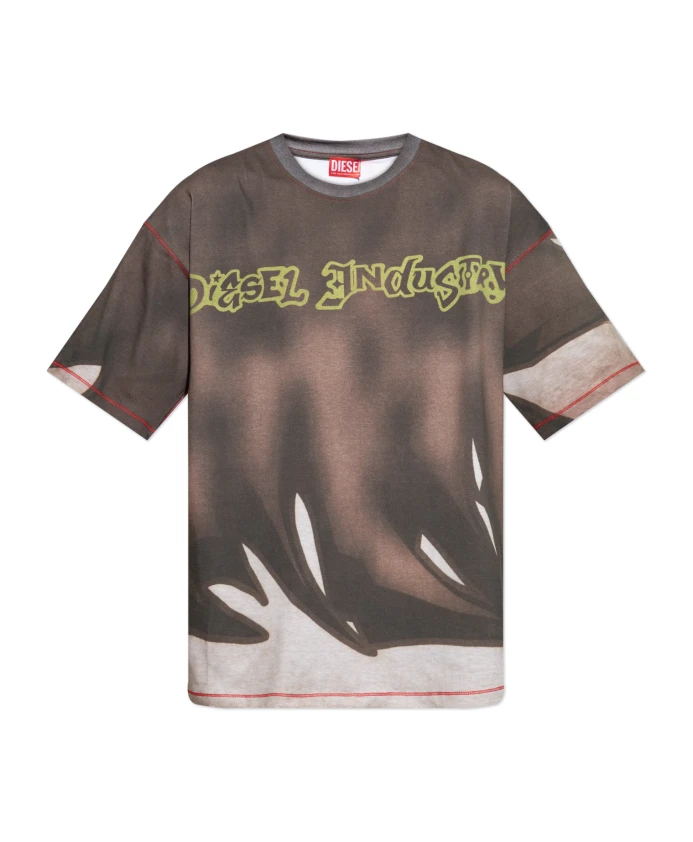 

Футболка t-boxt-show Diesel, коричневый