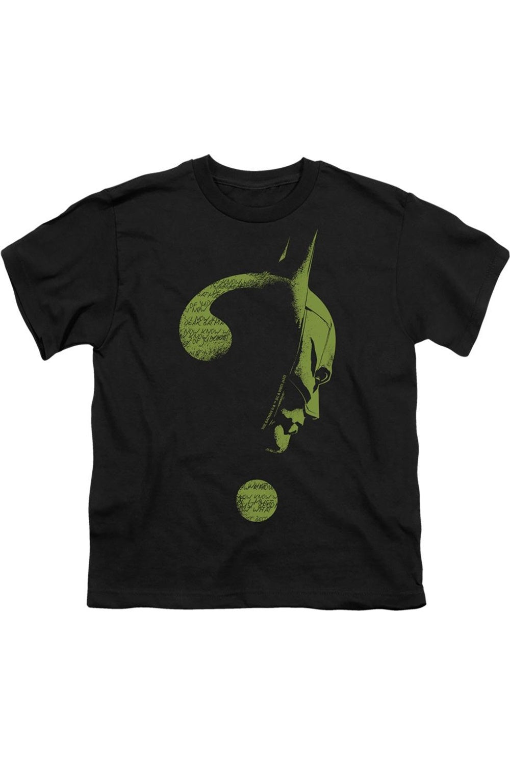 

Футболка с коротким рукавом для детей "The Batman (2022)" с изображением вопросительного знака Gildan, черный