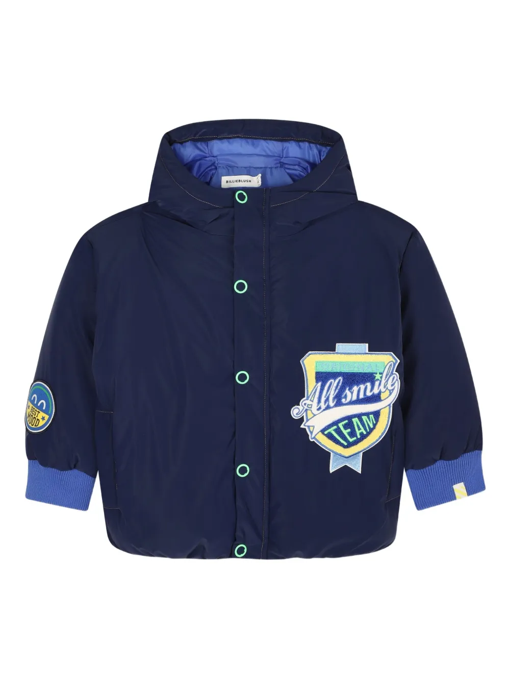 

Пуховик с капюшоном Billieblush, синий