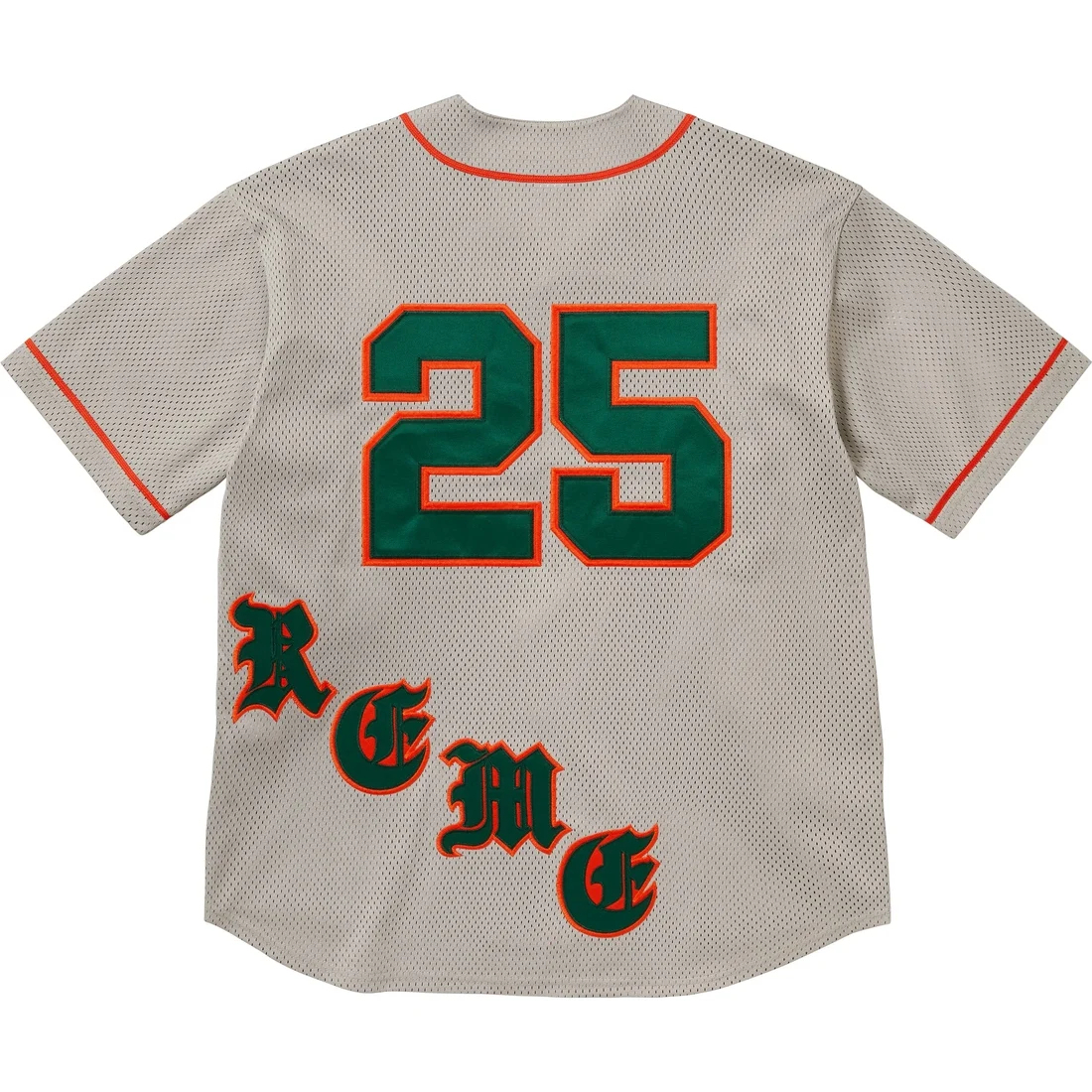 

Старая английская бейсбольная майка Supreme, серый/серый