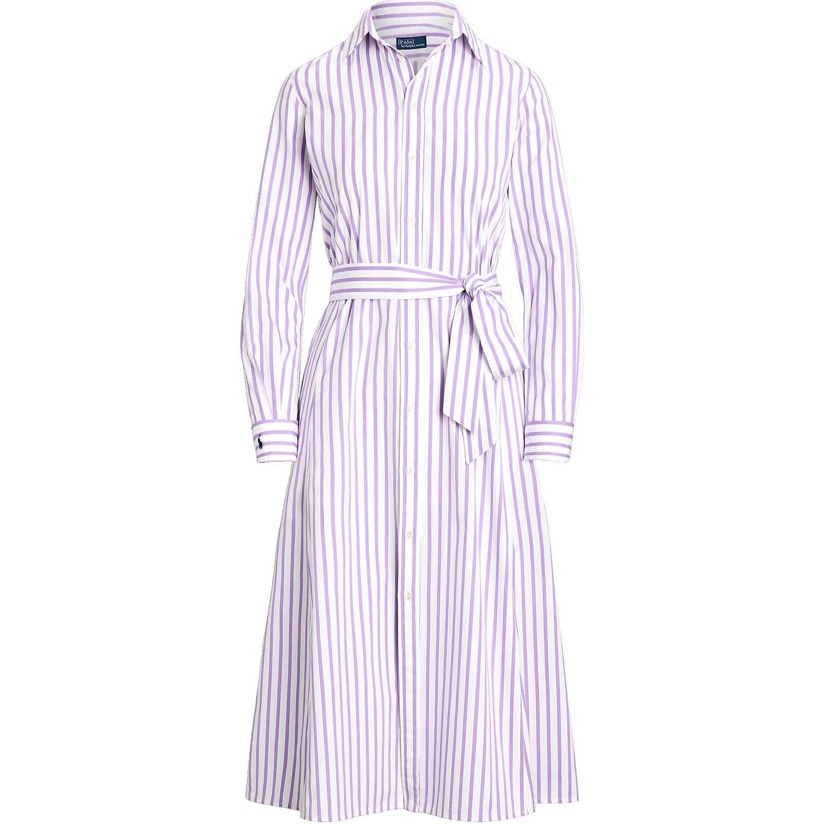 

Поло с пони принтом платье-рубашка Polo Ralph Lauren, фиолетовый